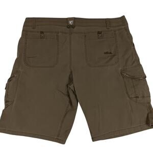 Kuhl Ambush Cargo Shorts Men's 42X12 Driftwood Brown Patina Dye Hiking Outdoor